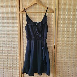H&M Black Ruffle Dress